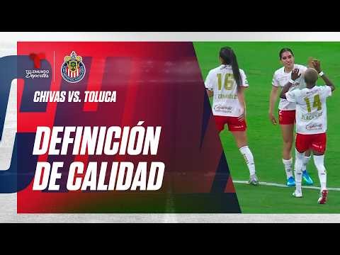 Gol de Eugenie Le Sommer para empatar - Chivas vs. Toluca | Liga MX Femenil Fútbol Estelar