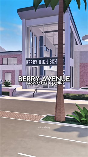Berry Avenue’s New School Update is Here!! Football stadium • auditorium • new classrooms • clubs and more! | #berryavenue #berryavenueupdate #roblox #highschool #viral