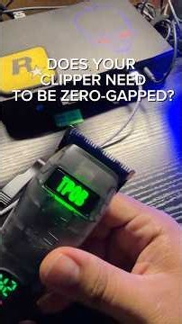 Do clippers need to be zero-gapped? I tried a slight blade gap and still got good results. #barber