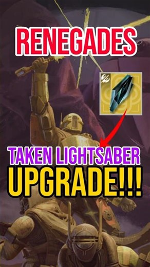 💥 Taken Crystal LIGHTSABER Drop Rate! 👍 Destiny 2 Renegades!