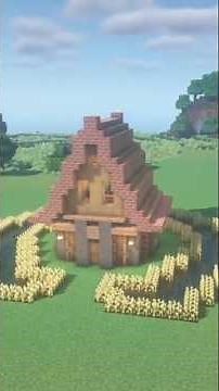 Cozy Minecraft Survival House - Aesthetic & Easy Build! 🏡 | #shorts