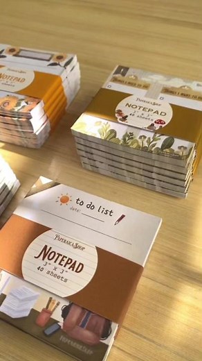 Autumn-themed Notepad Restock with New Packaging