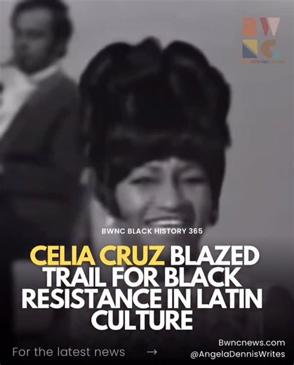 Black With No Chaser on Instagram: "From Cuba to the Apollo Theatre we remember the legendary Celia Cruz, the Black Queen of Salsa who never separated her Blackness from her work. Born October 21, 1925, in Havana, Cuba, Celia was rooted in Afro-Cuban traditions shaped by the forced migration of Africans to the Caribbean, especially through her Yoruba ancestors that survived slavery through rhythm, song, and spirituality. You could hear those roots in her call-and-response style, the heavy percus