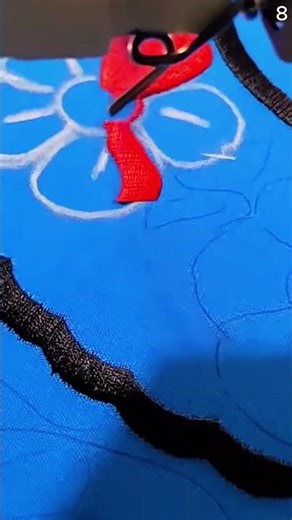 Mesin canggih otomatis untuk membordir kain dengan cepat #shorts