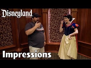 Doing Impressions of All 7 Dwarfs to Snow White! - Disneyland Impressions