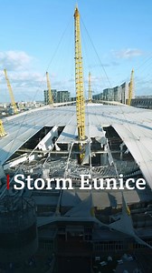 19K views · 359 reactions | Sections of the O2 arena were shredded, trees felled and homes left without power as Storm Eunice hit. Here's how London was affected. bbc.in/33zO6I6 | BBC London | Facebook