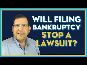 Will Filing Bankruptcy Stop A Lawsuit?