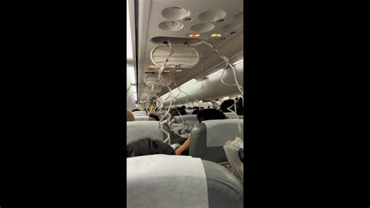 Passengers terrified as oxygen masks drop from plane while it plunges 23,000ft
