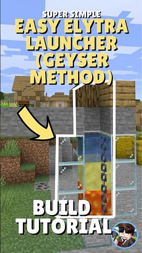 Super Simple Elytra Launcher Using Geysers in Minecraft 26.2