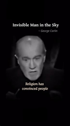 Dead Poets Wilde | Pratik ☾ on Instagram: "Invisible Man in the Sky ~ George Carlin"