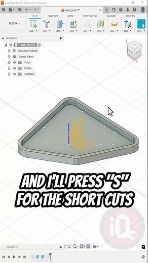 Fusion360: Web Tool #3dprinting #fusion360 #fusion360tutorial