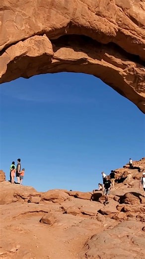 Exploring the Windows Arches inside Arches National Park! Full visitor guide in comments. #adventuretravel #naturelovers #hikingadventures #ScenicViews | The Nature Seeker