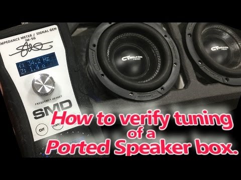 Ported Subwoofer Enclosure - How to find or Verify Actual Tuning Frequency - SMD IMSG