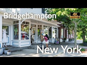 Walking Bridgehampton, New York [4K] : Main Street in Bridgehampton New York