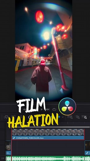 Film halation tips #davinciresolve #videoeditingtips #davinciresolve17 #davinciresolvetutorial #videoediting #videoeditors #videography #filmtok #cinematic #aesthetic #premierepro #editing101 #halation #grainisgood #fyp #sony #fx3