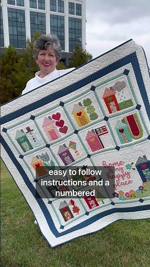 Home is My Happy Place - Beginner Friendly Block of the Month Quilt