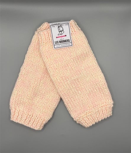 Hand Knit Pink and Cream Baby Leg Warmers, Toddler Sizes, Soft Knit, Perfect Outfit Accessory, Photo Prop, Baby Shower Gift, Handmade - Etsy