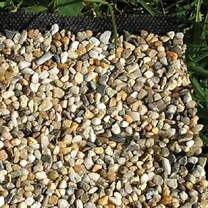 PondH2o Natural Stone Liner, Decorative Water Garden Koi Fish Pond Lining Real Gravel 1.3 Feet x 6.6 Feet (0.4m x 2m), Backyard Pond Liner Edging Border