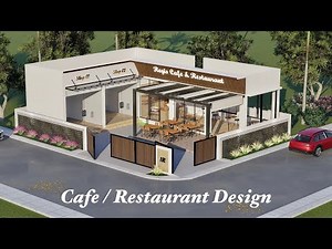 Small Cafe Restaurant Design | 40X50 Feet Cafe Design | 2000 Sqft Plan