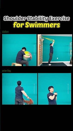 Shoulder Stability Exercise for Swimmers. Shoulder pain Relief. Warm up ready for swim. #shoulder