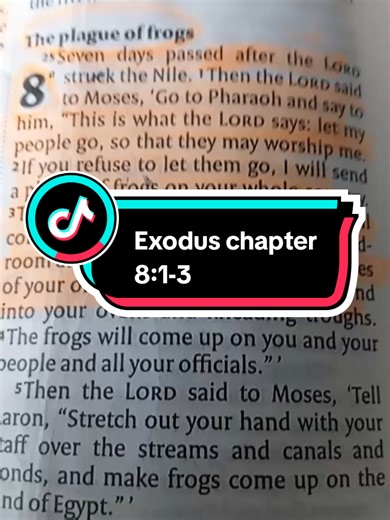 Exodus chapter 8:1-3#christiancommunity #bibleverse #exodus #jesuslovesyou