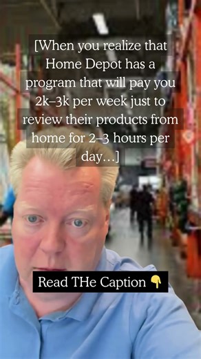 DM me ready to start your homebase business. 🔗 in my bio to start. Home Depot will pay you...