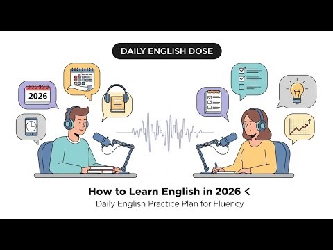 How to Learn English in 2026 🇬🇧 | Daily English Practice Plan for Fluency | Daily English Dose