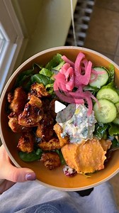 Skylar Sokolowski on Instagram: "CAVA INSPIRED BOWL—high protein, meal prep friendly, and SO DELICIOUS 🤌 …And another excuse to share my crazy feta recipe IYKYK🤝Also, let me know what other recipes you’d like to see :) Harissa Honey Chicken - First, whisk together the marinade in a large mixing bowl—1/4 cup of olive oil, 2 tbsp of honey, 1 tsp of harissa seasoning, 1/2 tsp of curry powder, 1/2 tsp of cayenne powder, 1 tsp of salt, and the juice of 1/2 a lemon. - Add about 18 oz o