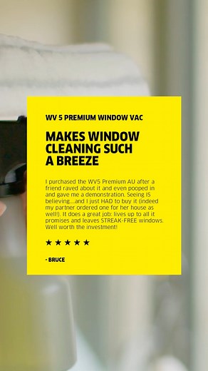 Who knew window washing could be easy breezy? Bruce did, and has found the answer in our WV5 Window Vac 🙌 Ready to give it a go? #Karcher #KarcherAustralia #cleaning #cleaninghacks #satisfying #cleaningtips #cleantok | Kärcher