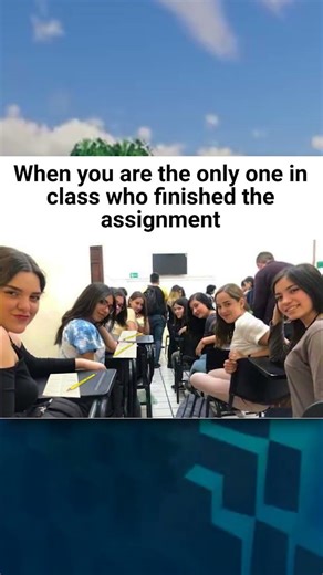 Being the Only One Who Finished the Assignment 💀