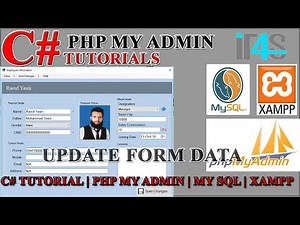 C# PhpMyAdmin | XAMPP | MySQL Tutorial in Urdu | Edit/Update a data from Database with button