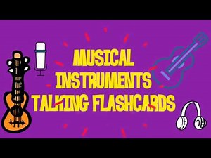 Musical Instruments Talking Flahscards