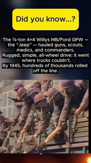 The War Jeep: How the Willys MB Made the Army Mobile | WW2 Facts
