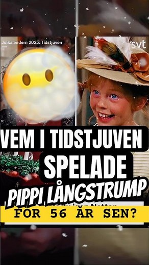 Båda är skådisen Inger Nilsson! Med några års mellanrum ☺️ #julkalender #tidstjuven #pippi #svt