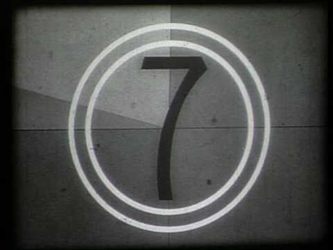 SMPTE universal film leader countdown