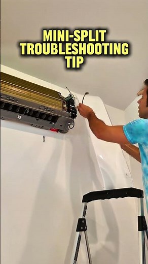 Mini-Split Tip: How to Access Controls with the Cover Removed! #minisplit #diy #hvac