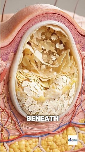 😳⚪ That small bump under the skin may have been growing for years...