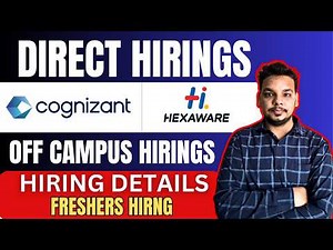Cognizant , Hexaware Superset Hiring | Off Campus Drive for Freshers | 2026 Batch & Recent Grads