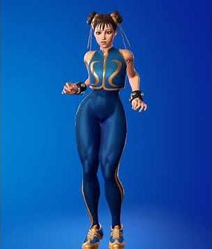 Fortnite Chun Li doing party hips all angles (THICC)🥵🥵😍🤤😋