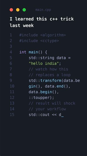 This c++ trick saves hours ⏱️ 🔥 #c++tutorial #viral #programming