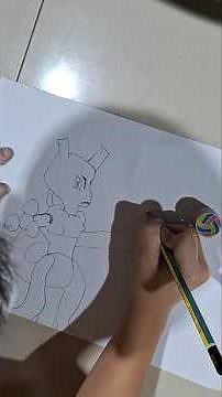 Cara menggambar Pokemon Shadow Mewtwo | How to draw Shadow Mewtwo | Learing to draw