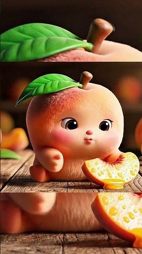 “Cutest Baby Peach Ever! 🍑🥰 | Adorable Fruit Baby Moments #babypeach #cuteshorts #fruitbaby