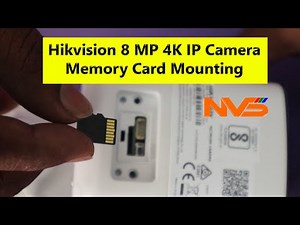 Hikvision 8MP IP Camera Memory Card Mounting (DS-2CD1023G0-I)