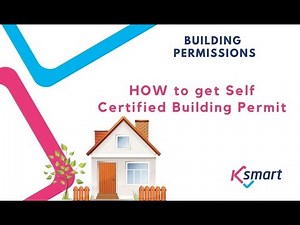 How to get Self certified Building Permit | Building Permissions module | KSMART