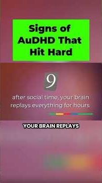 Brain Replays Everything - Social Anxiety & AuDHD Explained