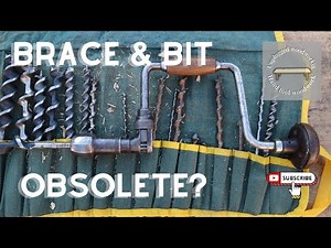 Using & comparing a brace and bit #woodworking