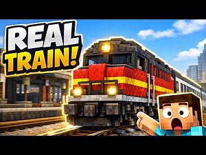 🚆 Build a REALISTIC TRAIN in Minecraft Using Create Mod| Easy Step-by-Step Tutorial