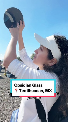 Teotihuacan pyramids just outside of Mexico City. Here, they showed us a cool trick where you can stare directly into the sun through obsidian glass (volcanic).