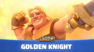 19K views · 601 reactions | Don't keep the Golden Knight waiting  Try out the dashiest Champion in his Launch Party Challenge! Win a lot of Gold, a Common Book of Cards, and a special Emote! ⚔️ | Clash Royale | Facebook