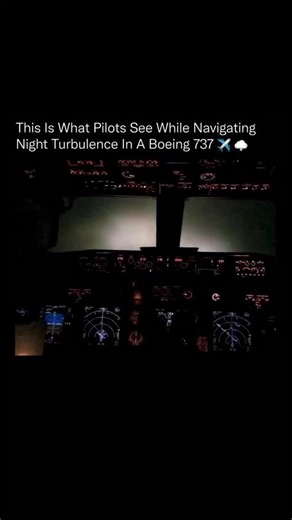 knowledge on Instagram: "Most people don’t realize how calm and controlled the cockpit stays—even during heavy night turbulence. ✈️🌩️ What looks intense from the passenger cabin is actually handled with precision by trained pilots. Inside the cockpit, every movement is guided by instruments—altitude indicators, airspeed data, weather radar, and real-time readings that help pilots stay perfectly on course even when visibility drops to zero. During turbulence, modern aircraft are designed to flex